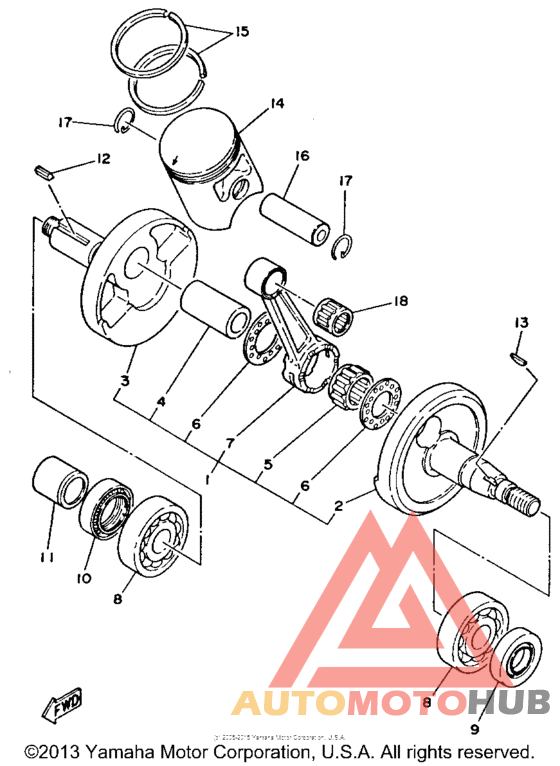 Коленвал,поршни