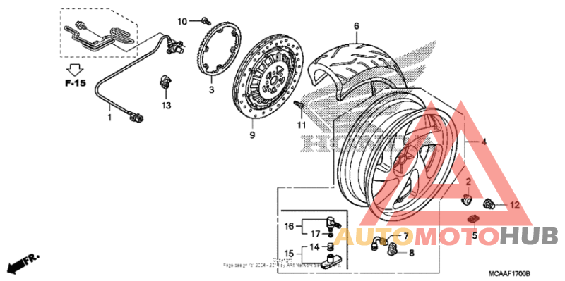 Переднее колесо