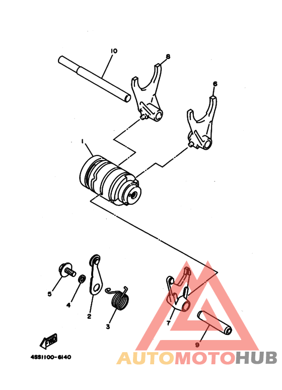 Shift cam. fork