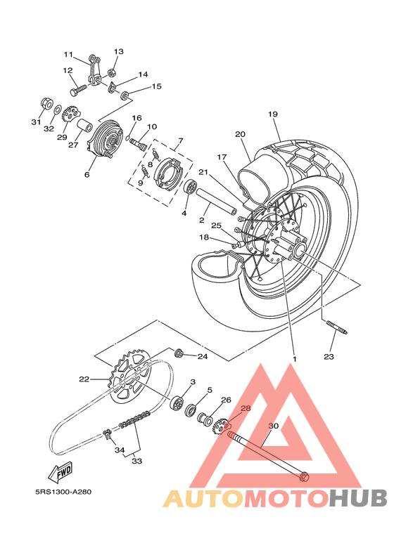 Переднее колесо