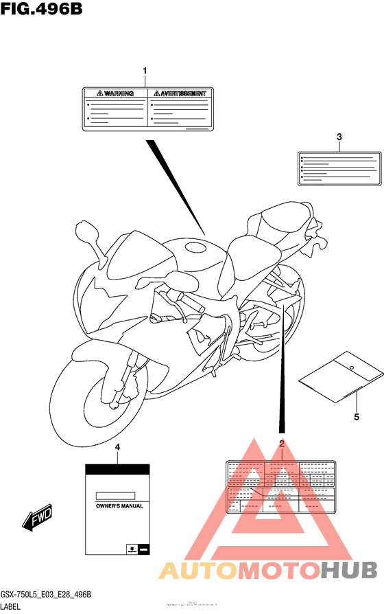 Label (Gsx-R750L5 E28)