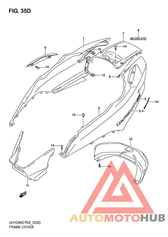 Обтекатель задний