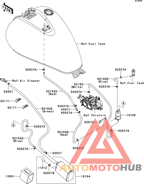 Fuel evaporative system(bbfa)(ca)