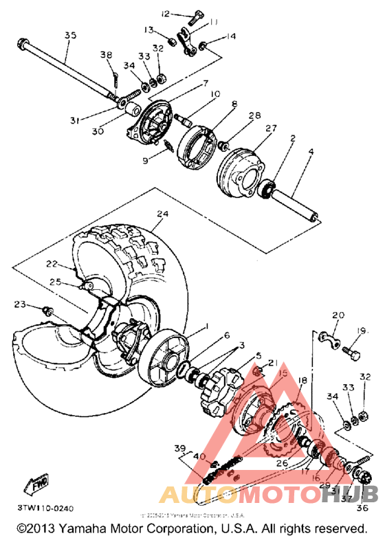 Переднее колесо