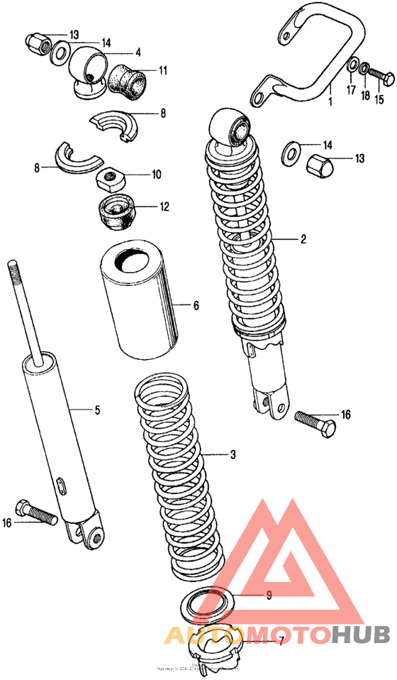 Rear shock absorber k4