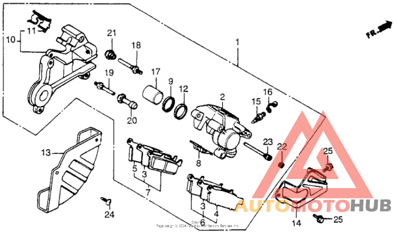 Rr. brake caliper