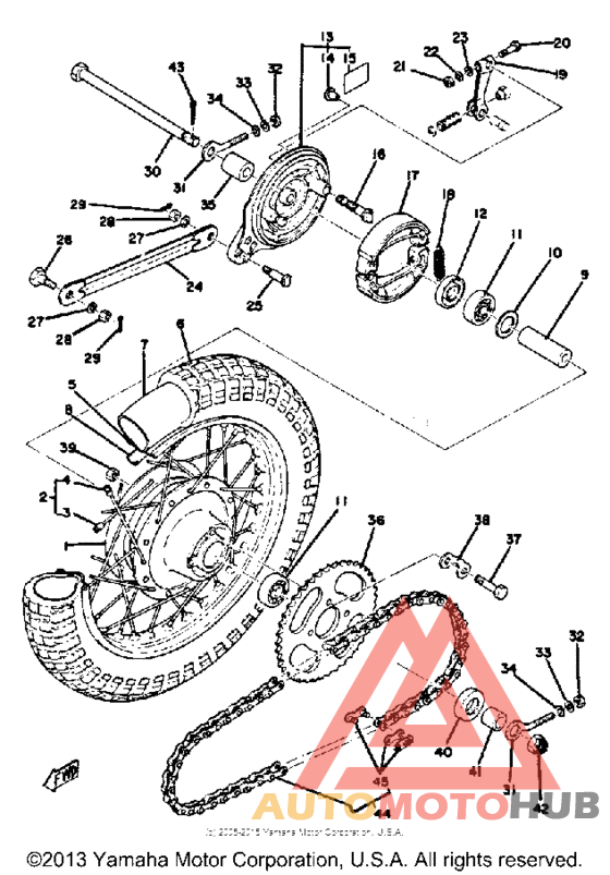 Переднее колесо