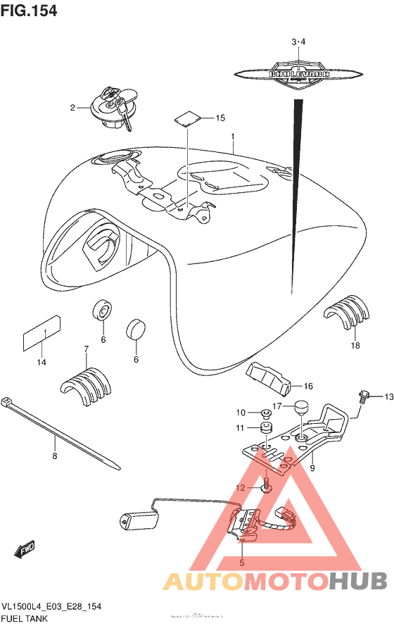 Fuel Tank (Vl1500L4 E33)