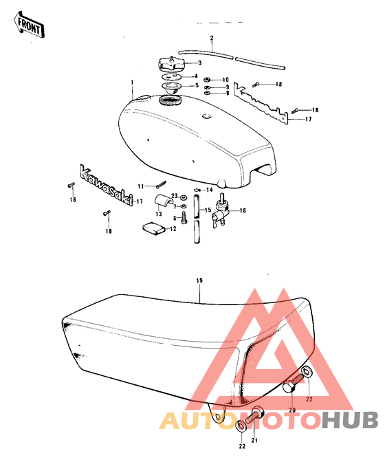Fuel tank/seat