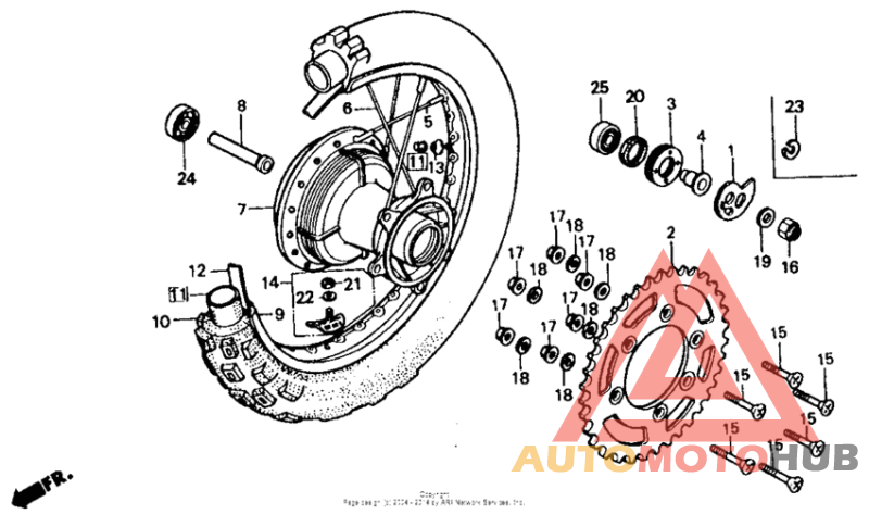 Rear wheel 85-90