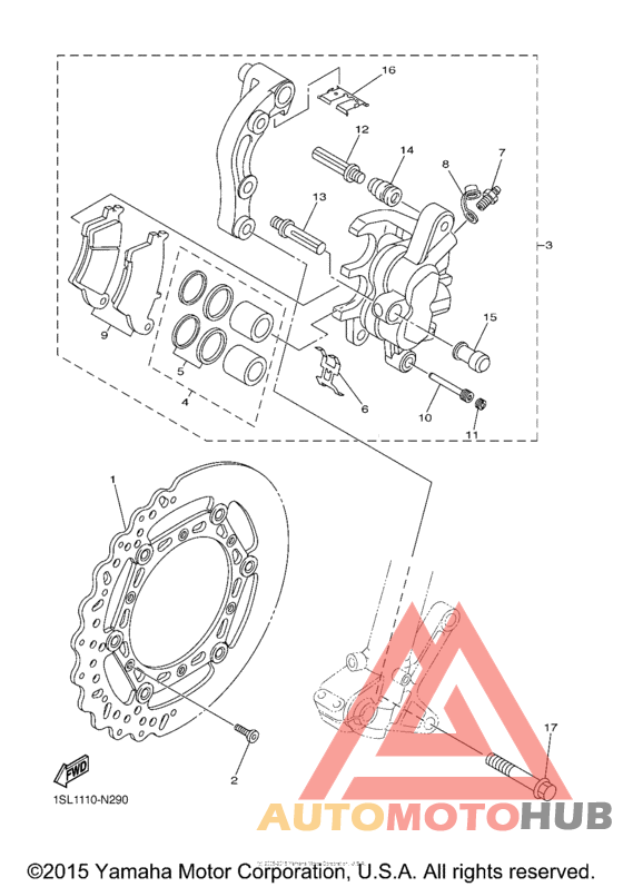 Передний суппорт