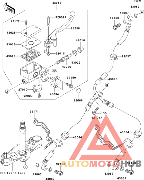Front master cylinder(a1h)