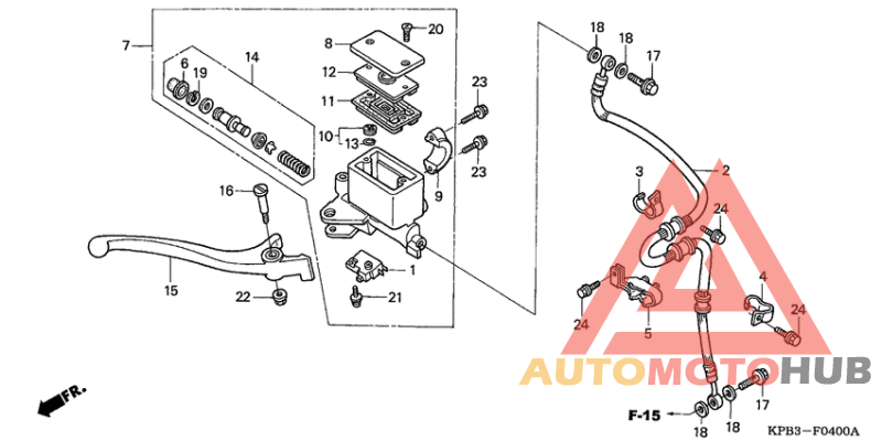 Fr. brake master cylinder