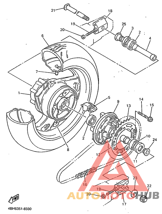 Переднее колесо