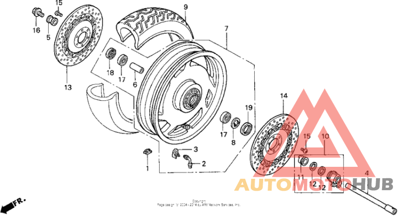 Переднее колесо