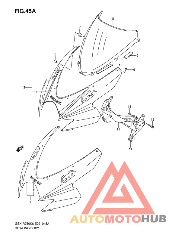 Cowling body