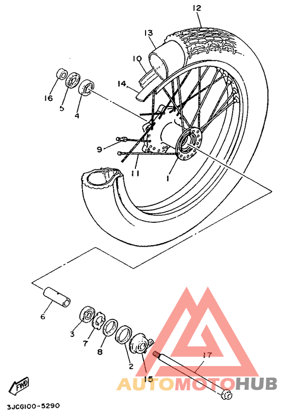 Переднее колесо