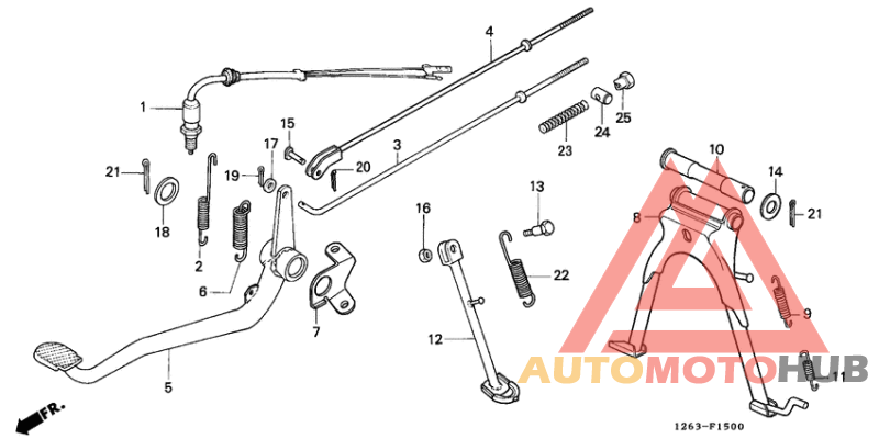 Stand/brake pedal