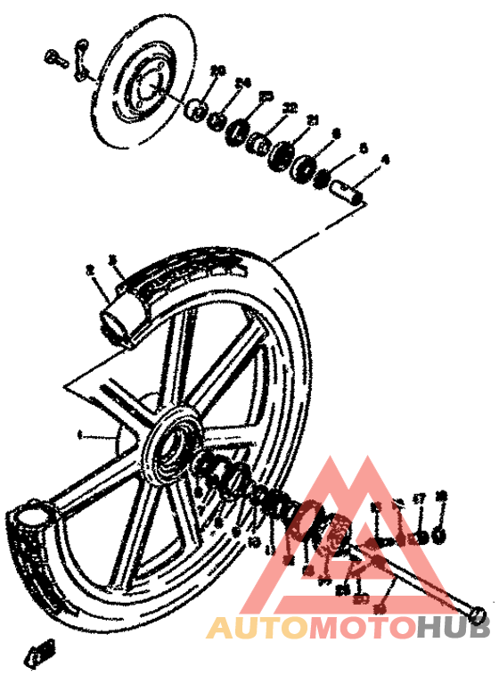 Переднее колесо