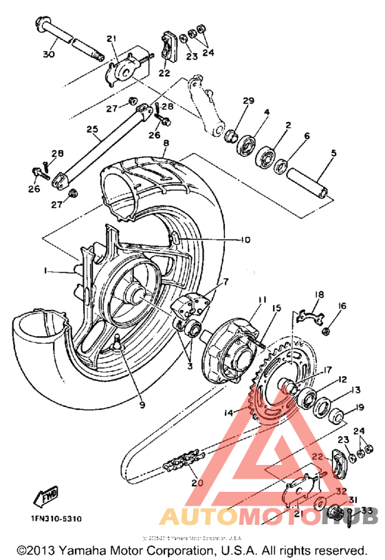 Переднее колесо