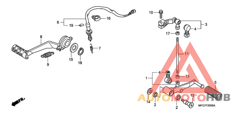 Brake pedal assy