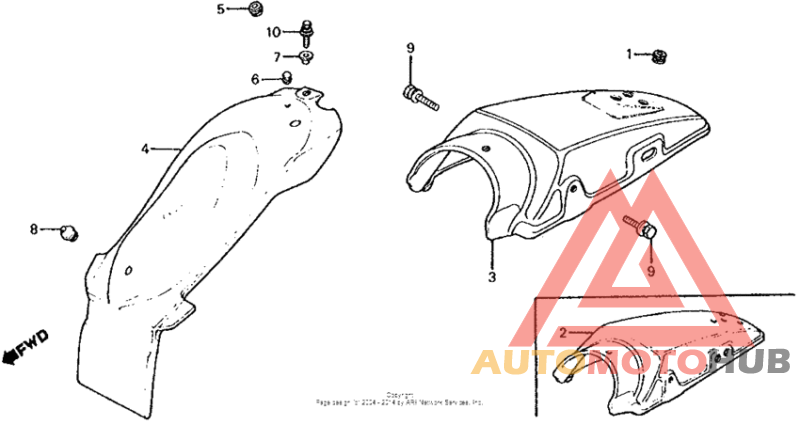 Rear fender 81-85