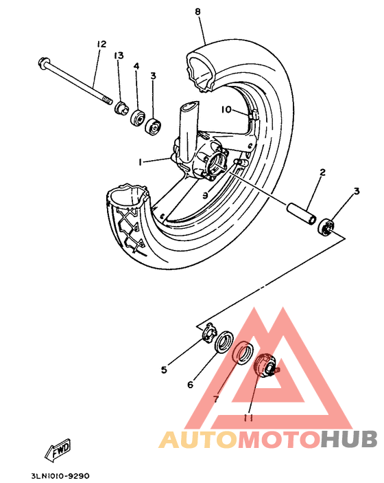 Переднее колесо