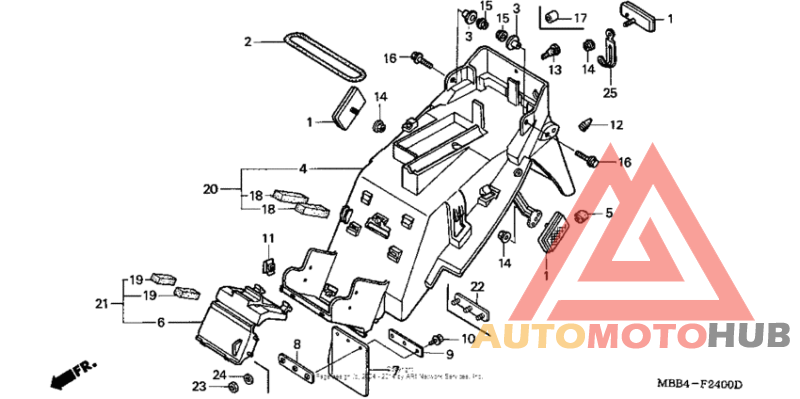 Задний бампер