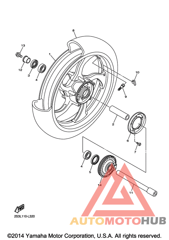 Переднее колесо