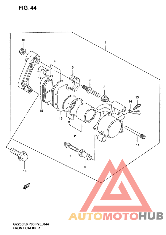 Передний суппорт