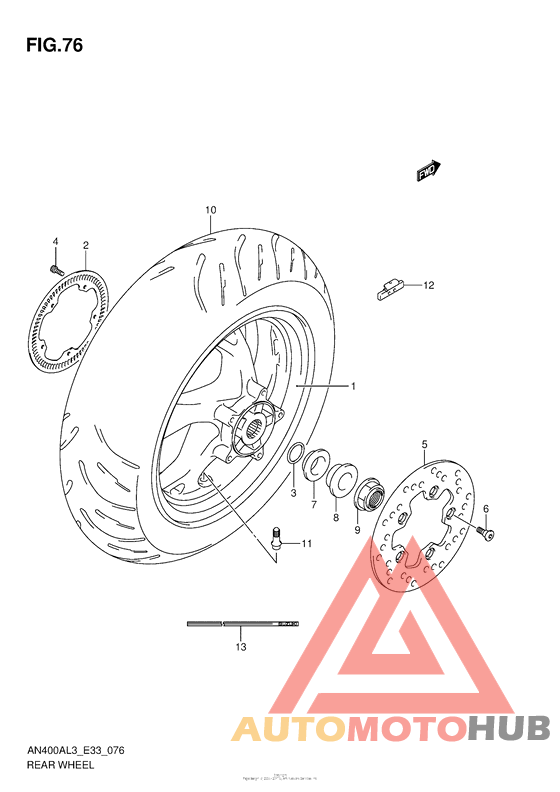 Rear Wheel (An400Al3 E33)