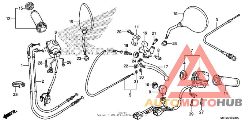 Handle switch + cable