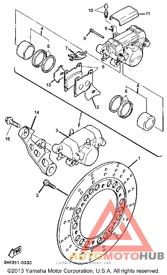 Задний суппорт