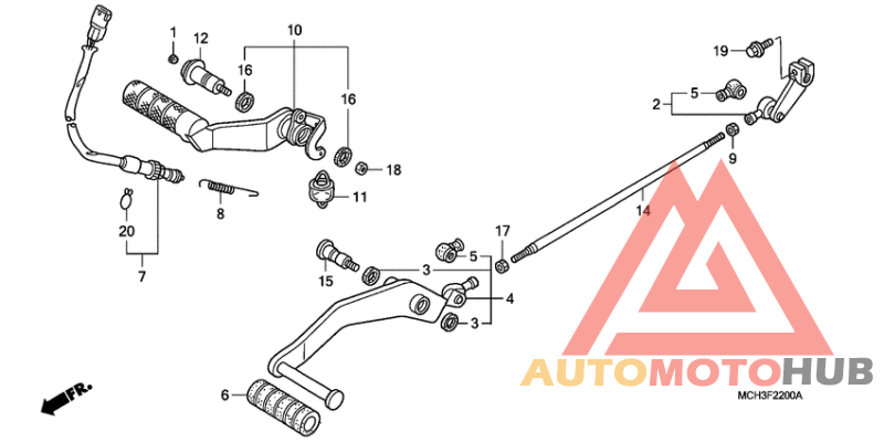Brake pedal assy