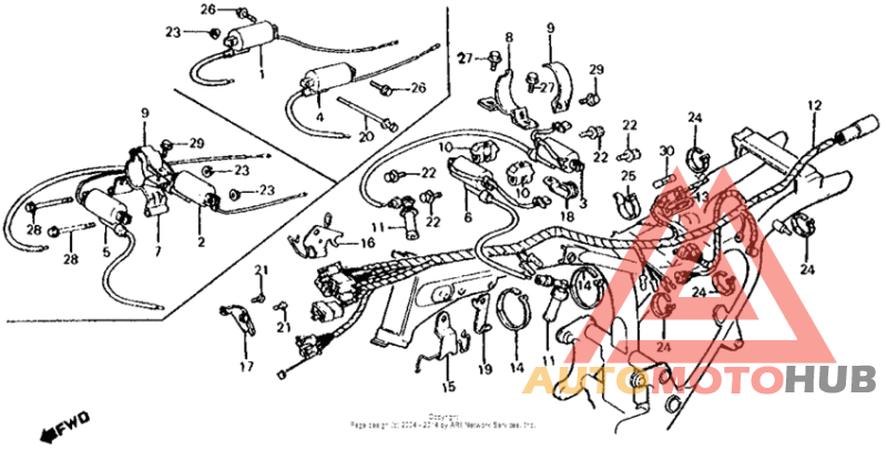 Wire harness + ignition coil