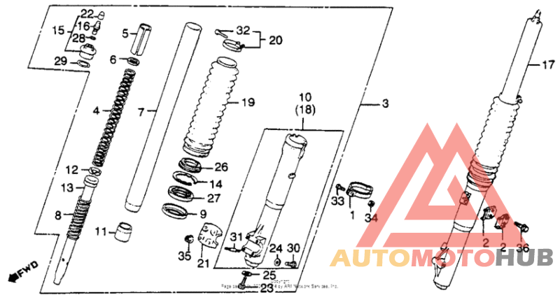 Xl500r front fork 82