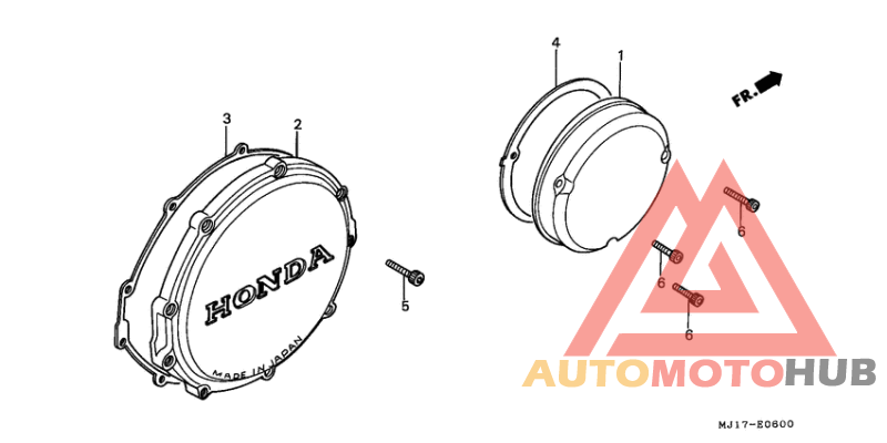 Clutch cover/ right crankcase cover