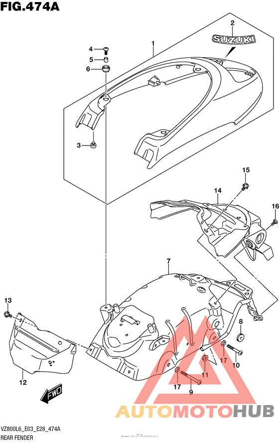 Задний бампер