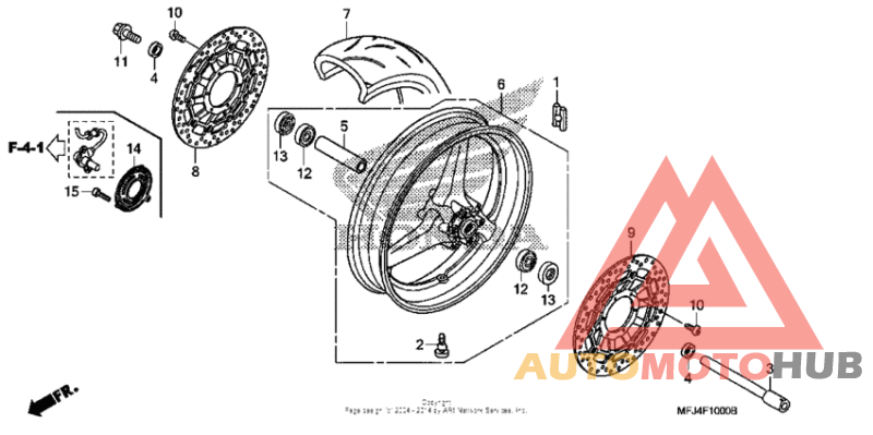 Переднее колесо