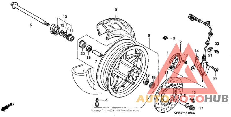Переднее колесо