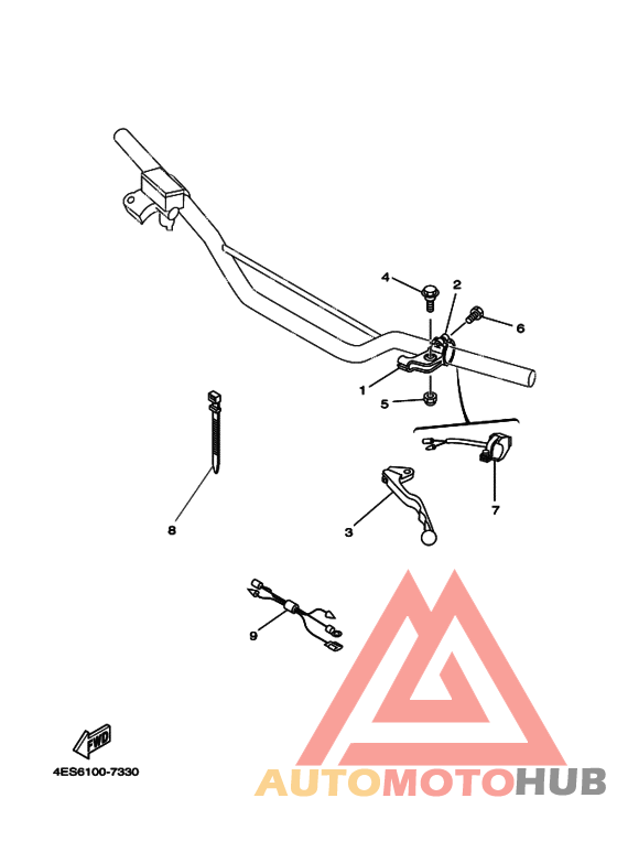 Handle switch. lever