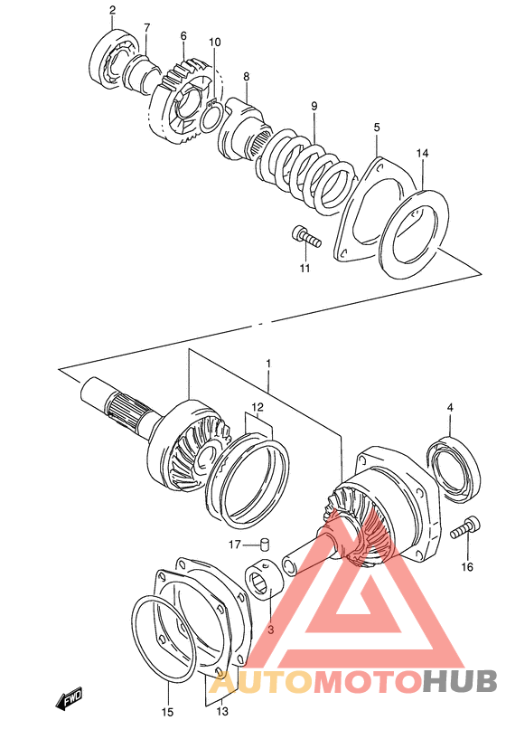 Secondary drive gear