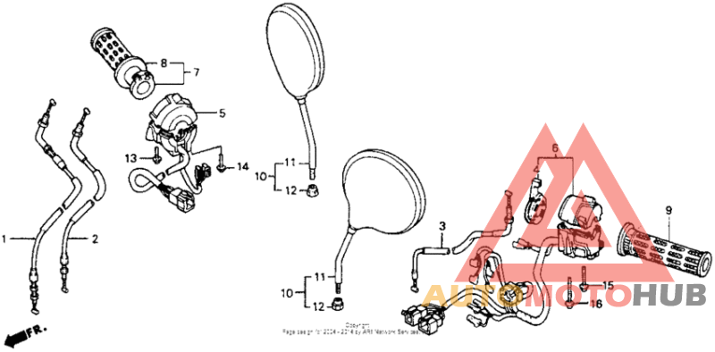 Handle switch + cables