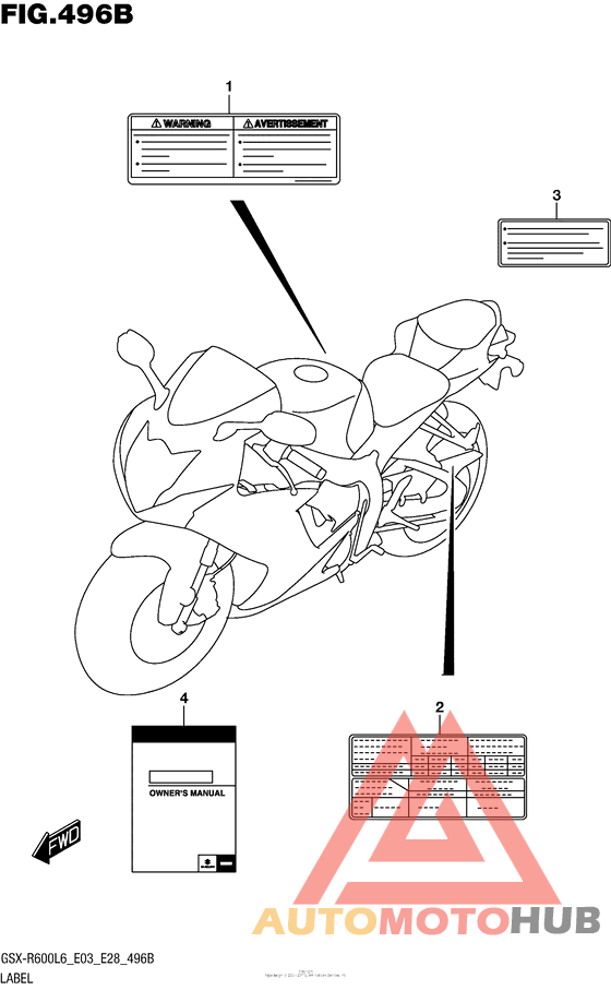 Label (Gsx-R600L6 E28)