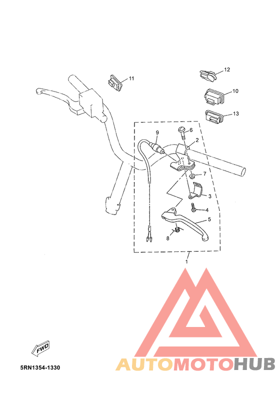 Handle switch. lever