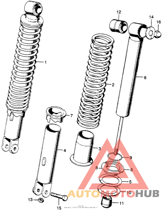 Rear shock absorber k