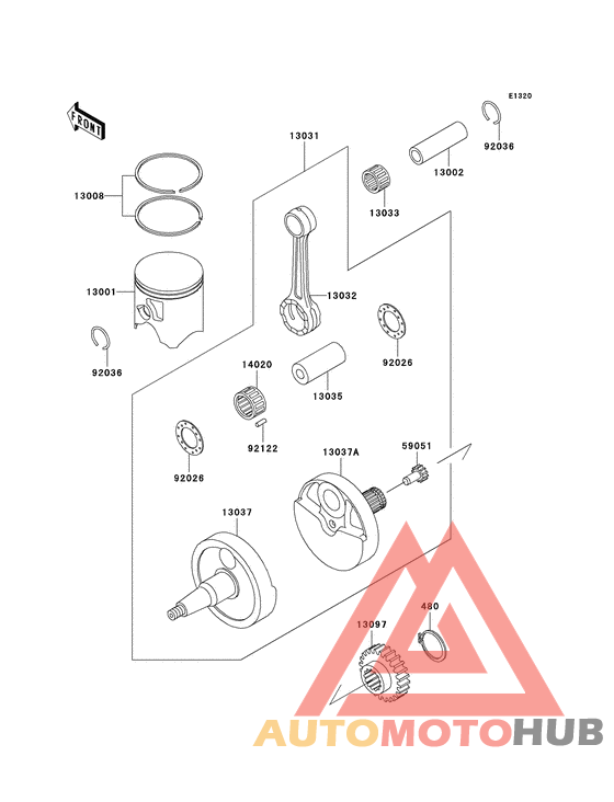 Crankshaft/piston