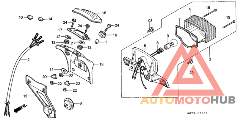 Taillight unit ass`y