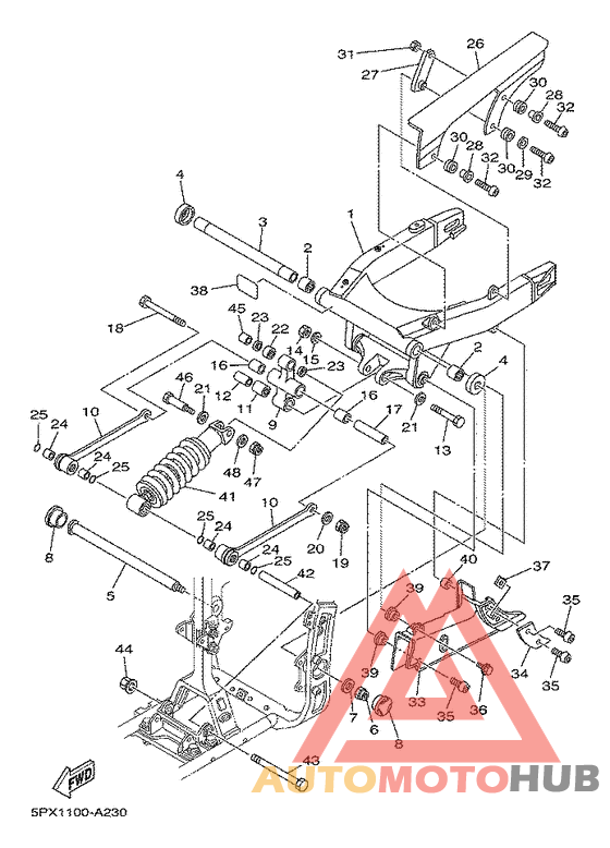 Rear arm. suspension