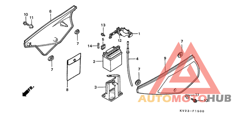 Side cover/battery